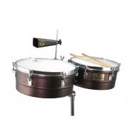 Tycoon 14" + 15" SPLASHED COPPER TIMBALES/ set - TTI-1415 SC