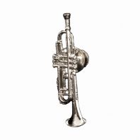 Trumpet Silver Pin FPP545S